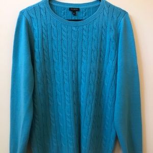 Beautiful blue sweater.